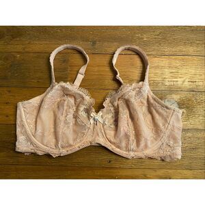 Victoria’s Secret 36DD nude lace body by unlined Demi bra lingerie
